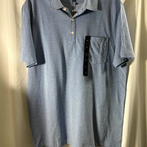 BANANA REPUBLIC Men’s Short Sleeve Light Blue Polo NWT